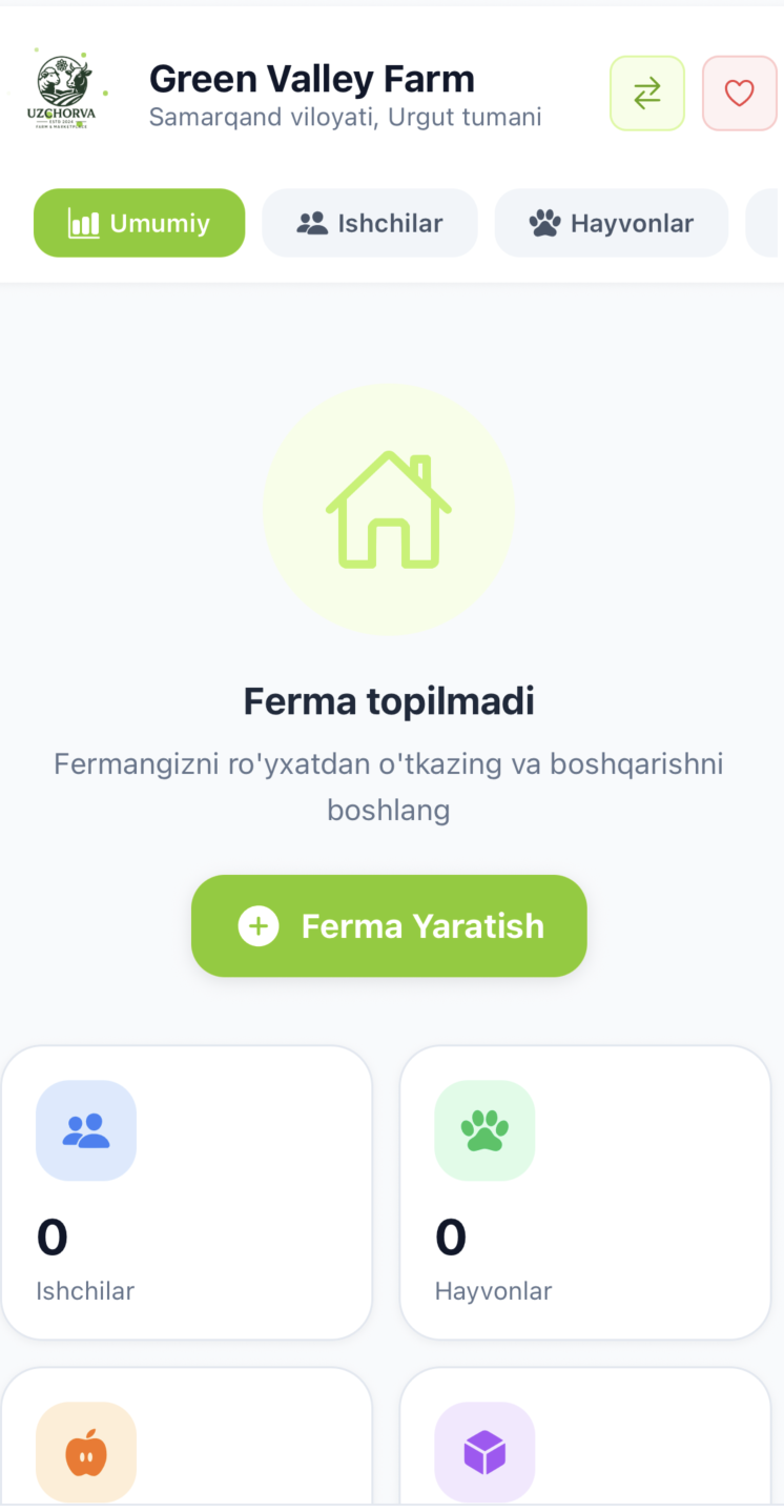 Ferma yaratish