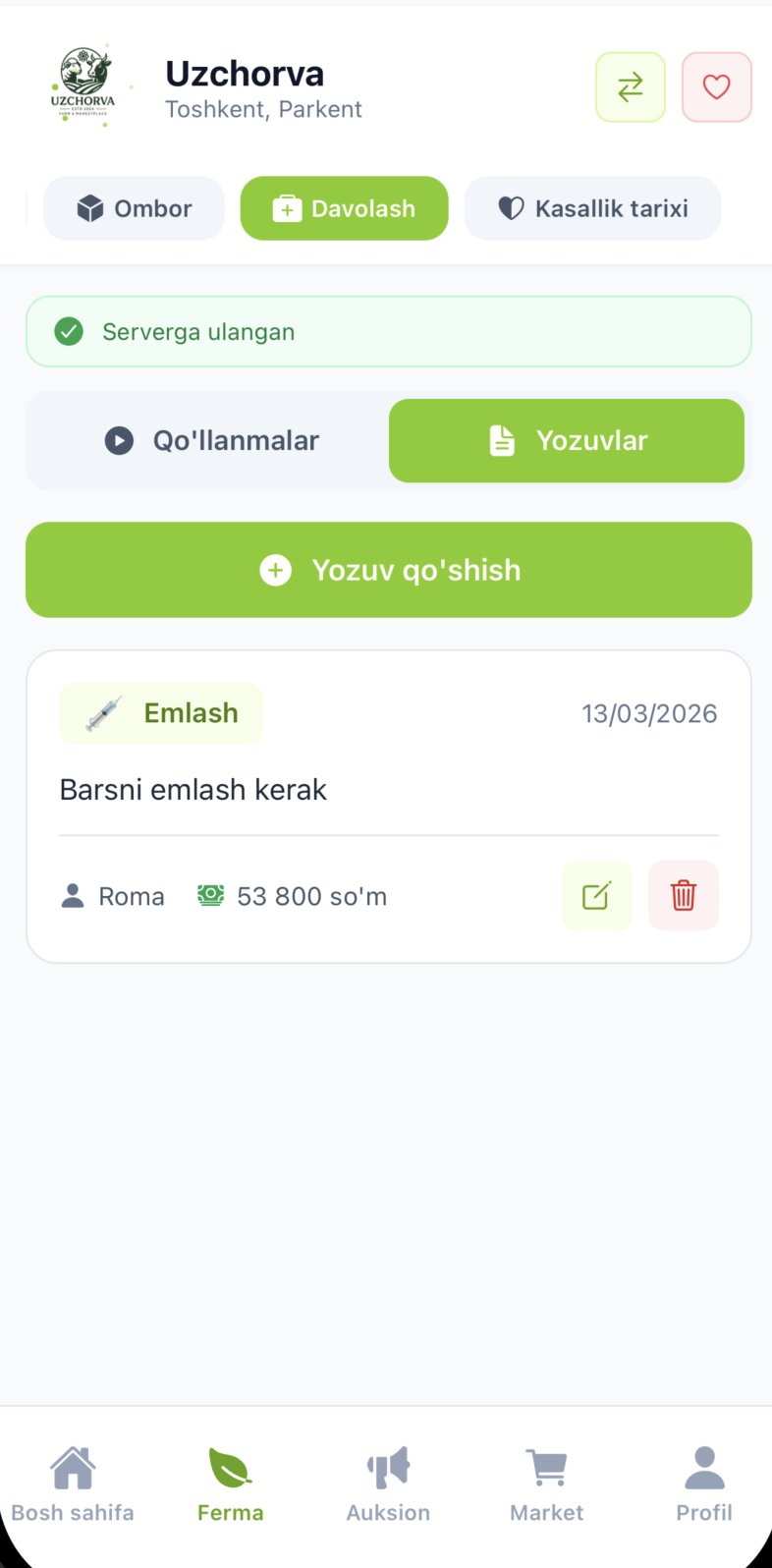 Davolash
