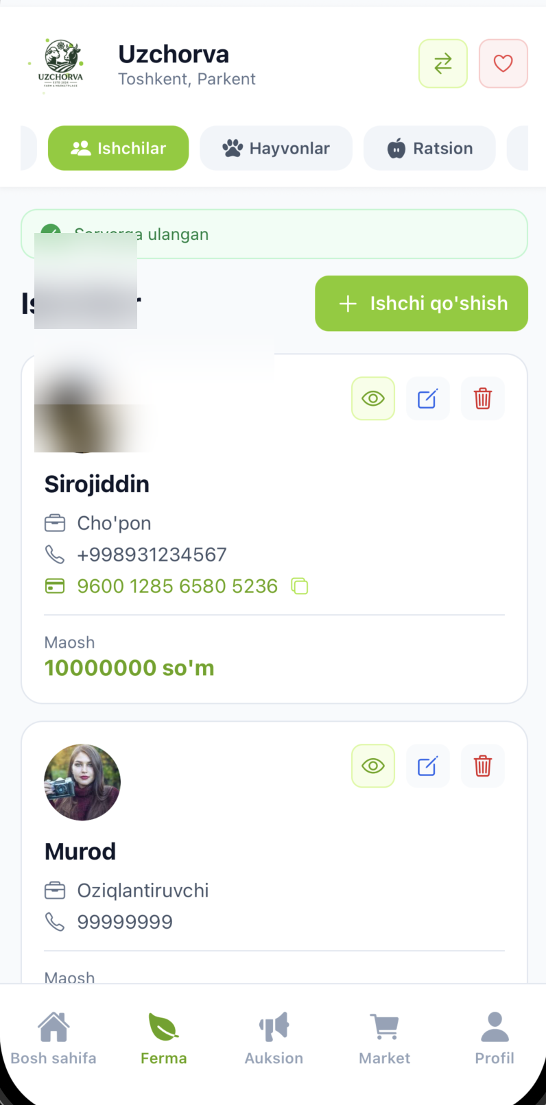 Ishchilar